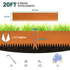 8 h X 40 l X 12pcs Corten Steel Landscape Edging Garden Egings Patio Lawn Border