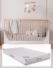 Memory Foam Crib Mattress Dual Sided Removable Waterproof Cover Certipur Us
