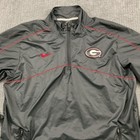 Georgia Bulldogs 1 4 Zip Pullover Mens Medium Nike Pockets Windbreaker