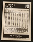 1992 The Sporting News Conlon Collection Johnny Allen Baseball Card  384 Vg O c