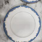 Lot Of  7 Style House Fine China Dynasty Dinner Plate 10 5 8  White Blue