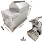 110lbs Auto Commercial Coffee Bean Nut Roaster Roller Roasting Machine 220v