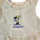 Vintage Walt Disney World Minnie Mouse Dress  Girls 4t Yellow Gingham Sleeveless