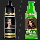 Herbishh Hair Color Shampoo Gray Hair     Magic Dye  Ammonia-free 500ml Dark Brown