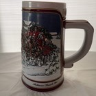 Anheuser Busch Budweiser Beer Stein Bud Ab Holiday Christmas  Clydesdales 1989