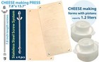 Cheese Press For Cheese Making 16 In - Cheesemaking Kit With Wooden Cheese Press