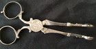 Antique Sterling Tongs  Scissor Style  English Sugar Tongs Marked    hp   