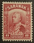 Travelstamps  1934 Sarawak Stamps Sc  119 - 8c Sir Charles V  Brooke Mint Mogh