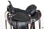 Hilason Western Horse Treeless Trail Pleasure American Leather Saddle   Barrel