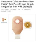 1 Hollister New Image 19354 2 Piece Ostomy System Cut-to-fit 12  2 3 4    Clear