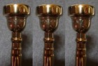 New York Bach Mf Model Trumpet Mouthpiece Gold Plated Excellent 