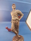 Budweiser Beer Tap Handle  Heritage Collection   Bronze Tone Baseball Player Bat