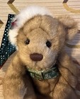 Vintage First   Main Sotheby Teddy Bear Plush Christmas Holiday Shaggy Jointed