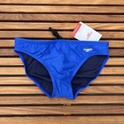 Speedo Men Sapphire Blue Solar Nylon Swim Brief Bikini Swimwear Size 34 36