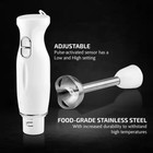 Ovente Immersion Electric Hand Blender With Stainless Steel Blades White Hs560w