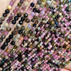 Round Stone Look Spacer Beads For Diy Bracelet Jewelry 2mm To 4mm Faceted Set