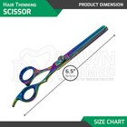 Hair Cutting Thinning Scissors 6 5  Hairdressing Salon Shears Multi German Grade