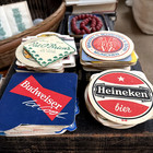 Vtg Beer Coasters Lot Of 74 German International Cardboard Beer Mats Pub