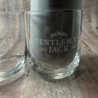 Set Of 2 Jack Daniels Gentleman Jack Whiskey Glasses Lowball Rocks 3 5  Tall Euc