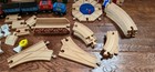 Melissa   Doug Wooden Railway Train Set 74 Pieces Compatible W brio   Thomas Euc