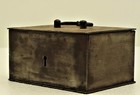 Iron Lock Box Safe With Original Lock Mechanism Circa 1890