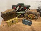 Vintage Lot Of 8 Pipe And Cigarette Cigar Smoking Tobacco   Tins