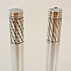 Pair Of Georg Jensen Danish Sterling Silver Skyscraper Salt   Pepper Shakers