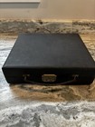 Vintage Art Deco Men s Vanity Grooming Travel Set Black Case Glass Bottles