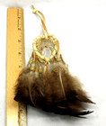 Native American Made 2  Double  3d  Dream Catcher  Beige Dreamcatcher  Coa   7