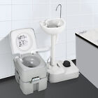 5 3gal Portable Rv Toilet   17l Camping Sink Hand Wash Basin Station For Outdoor