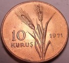 Gem Unc Turkey 1971 F a o  Issue 10 Kurus atat  rk Driving A Tractor free Ship