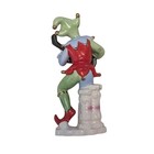 Jester Musician Figurine In Red  Green   Blue