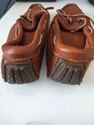 Minnetonka Moosehide Brown Leather Moccasin Size 5 Men s 7 Woman s