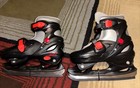 American Athletic Cougar Hockey Skates Sz 1-4 Adjustable  W  Blade Guards