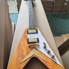 Custom 1958 Korina Fv Vintage Natural Reissue Electric Guitar Hh Pickups Ship Us