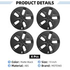 19 Inch Wheel Covers Hubcaps For Model Y Abs Plastic Set Of 4 Snap On