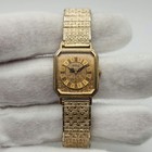 Seiko Ladies Vintage Gold Tone W  Roman Numerals Quartz Watch 1400-7529