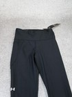 Under Armour Leggings Womens Medium Heatgear Black Compression Crop New