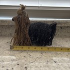 Vtg Hand Beaded Yorkshire Terrier 7  Figure Folk Art Glass Seed Beads Beadworx