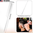 Metal Rat Tail Comb With Pick Stainless Steel Hair Combs Flat Top Fine   