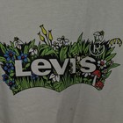 Levi s Girls White Logo Graphic Print Short Sleeve Crew Neck T-shirt Size L