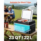Uimoso 23qt 22l Portable Car Refrigerator Electric Cooler Freezer Car Fridge 12v