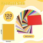 120 Sheets Colored Cardstock 8 5  X 11  30 Assorted Colors Construction Paper   