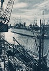 1940s British Travel Poster   britain  Travel Assn  Of The U k  Lancashire Docks