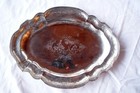 Baroque Silver Plate   Bowl  Est  1750 With Chased Landscape  Hallmarked