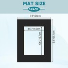 8x10 Black Picture Mats With Core Bevel Cut Frame Mattes For 5x7 Pictures  Pa   