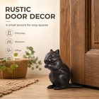 Squirrel Cast Iron Door Stopper - Vintage Heavy Duty Wedge For Home Decor