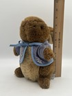 Eden Vintage Plush Peter Rabbit Brown Blue 9    Stuffed Animal Toy Bunny Standing