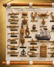 Vintage Nautical Knot Board Wall Hanging Maritime Sailboat Rope Display Decor