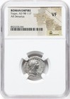 Trajan Caesar 98-117 Ad  Roman Empire Ar Denarius Silver Ancient Rome  Ngc Vf